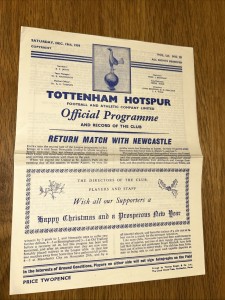 Tottenham Hotspur V Newcastle United 1959/60 for sale on Ebay