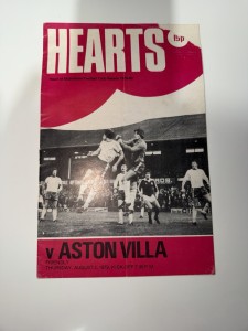 Hearts v Aston Villa Friendly Programme 2 Aug 1979 Tynecastle for sale on Ebay