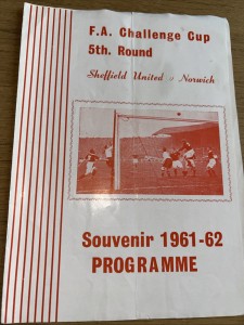 Sheffield United V Norwich City FA Cup 5th Round 1961/62 for sale on Ebay