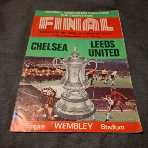 CHELSEA V LEEDS UTD 1970 FA CUP FINAL FOOTBALL PROGRAMME for sale on Ebay