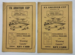 FA Amateur Cup Semi Final and Final Replay Programmes - Ayresome Park 1962 for sale on Ebay