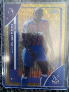 Topps chrome  Jean Philippe Mateta Crystal Palace Numbered48/50 gold refractor for sale on Ebay