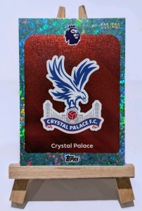 Topps Premier League 2025/2026 Crystal Palace Badge #006/499 Aqua Parallel for sale on Ebay