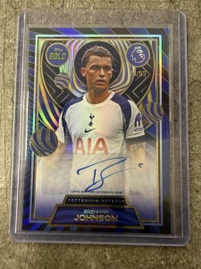 Brennan Johnson Topps Premier League Gold/99 Auto Tottenham Crystal Palace for sale on Ebay