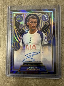 Brennan Johnson Topps Premier League Gold/99 Auto Tottenham Crystal Palace for sale on Ebay