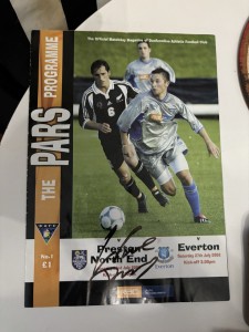 Wayne Rooney Signed Autograph Dunfermline V Everton & Preston Programme  2002 for sale on Ebay