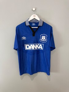 EVERTON 1995/97 HOME SHIRT  (M)  UMBRO ORIGINAL VINTAGE FOOTBALL SHIRT for sale on Ebay