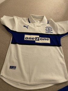 EVERTON FC ONE TO ONE SHIRT SIZE MEDIUM GOOD CONDITION for sale on Ebay