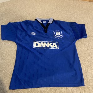 EVERTON FC DANKA SHIRT SIZE MEDIUM GOOD CONDITION for sale on Ebay