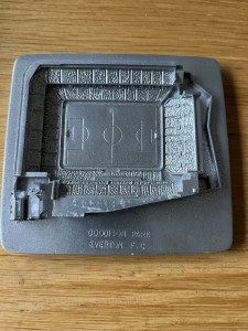 Detaile Metallic Replica Of Everton FC Former Ground Goodson Park Plaster Base for sale on Ebay