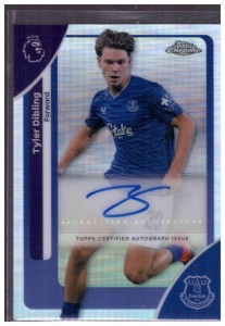 Tyler Dibling Auto 2025-26 Topps Chrome Premier League Everton for sale on Ebay
