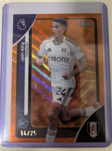 Topps 2026 Premier League Josh King Fulham 14/25 Orange Parallel Football Card for sale on Ebay