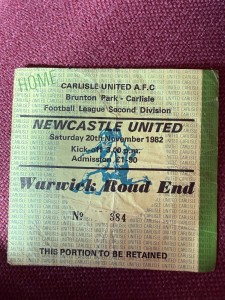 football ticket stubs for sale on Ebay