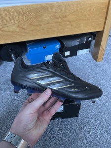 UK 7 Adidas Copa Pure Elite FG Football Boots RRP £200 Black Chrome for sale on Ebay