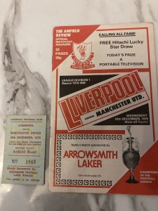 Liverpool Vs Manchester United 1979-80 division 1 Programme with match ticket  for sale on Ebay