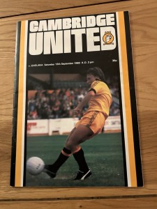 Cambridge United v Chelsea Programme 1980/81 for sale on Ebay