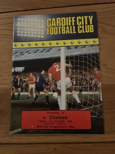 Cardiff City v Chelsea Programme 1980/81 for sale on Ebay