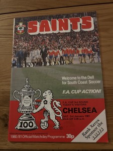 Southampton v Chelsea FA Cup Programme 1980/81 for sale on Ebay