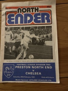 Preston North End v Chelsea Programme 1980/81 for sale on Ebay