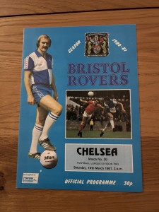Bristol Rovers v Chelsea Programme 1980/81 for sale on Ebay