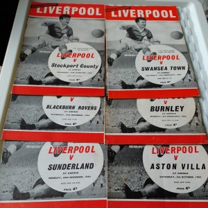 LIVERPOOL 6 HOME PROGRAMMES 1963/65 .INC.STOCKPORT,SWANSEA,BURNLY ALL CUP .CUB.3 for sale on Ebay