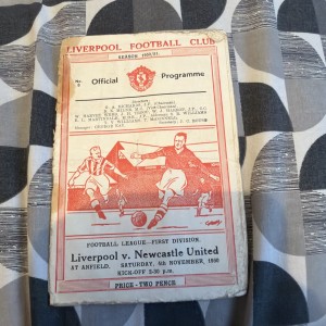 Liverpool Football Club Official Programme 4 November 1950 for sale on Ebay