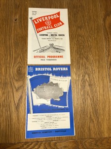 Liverpool V Bristol Rovers 1960/61 Home & Away Programmes for sale on Ebay