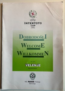 1995 Rudar Verenje Slovenia v Tottenham Hotspur  & 1. FC Köln Germany Intertoto for sale on Ebay