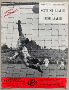 1959/60 Scottish League v Irish League at Ibrox Stadium Glasgow Rangers for sale on Ebay