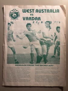 Early 1980s West Australia v Vardar Skopje North Macedonia Former Yugoslavia for sale on Ebay
