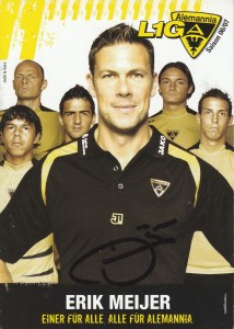 Erik Meijer [Alemannia Aachen | Liverpool] Signed 6x4 Colour Promo Card for sale on Ebay
