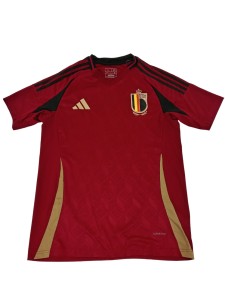 Adidas Belgium Home Shirt 2024-2025 Red Aeroready Men's Size L for sale on Ebay