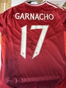 Alejandro Garnacho Hand Signed Manchester United Shirt With COA for sale on Ebay