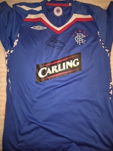 Barry Ferguson Hand Signed 2007/2008 Shirt for sale on Ebay