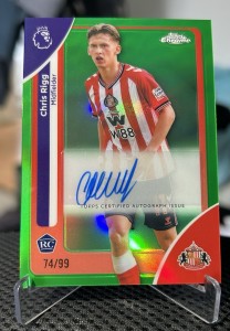 Topps Premier League Chrome Sunderland Chris Rigg Auto /99 for sale on Ebay