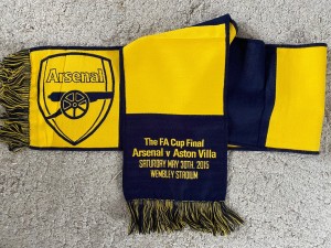 2015 FA Cup Final Arsenal Scarf (excellent condition) for sale on Ebay