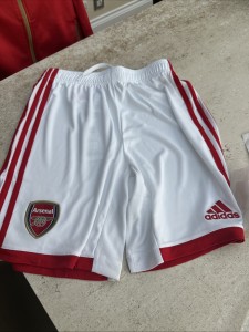 Arsenal Football Shorts White Size 13/14 for sale on Ebay