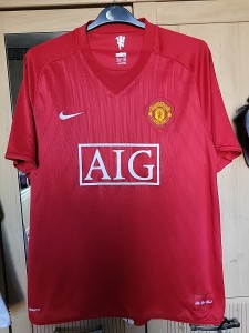 Manchester United Football Shirt 2007-2009 XL for sale on Ebay