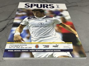Tottenham Hotspur Vs Villarreal Matchday Programme 29 July 2010 for sale on Ebay
