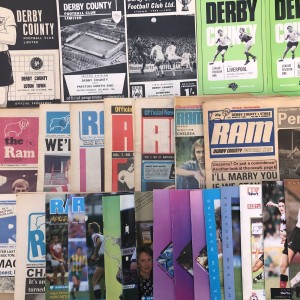 COLLECTION OF DERBY COUNTY HOME FOOTBALL PROGRAMMES for sale on Ebay