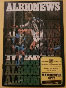 16/4/1977 West Bromwich Albion v Manchester City Football Programme; Division 1 for sale on Ebay