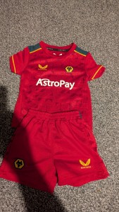 Wolves Away Red Kit 2023/24 Kids/Baby Size 3-6 Months for sale on Ebay