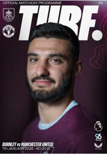 Burnley vs Manchester Man Utd United 2025/26 2026 FA Premier League Programme for sale on Ebay