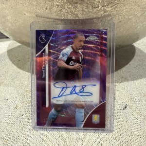 Youri Tielemans Aston Villa /75 Auto Topps Premier League Chrome 2025-26 for sale on Ebay