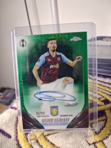 Clement Lenglet Topps Chrome Japan Auto /99 Aston Villa for sale on Ebay