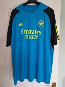 Official Arsenal Adidas 3XL 2023/24 Season Training Shirt - XXXL - Blue & Yellow for sale on Ebay