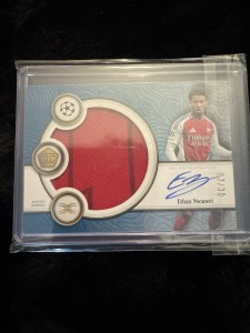 Ethan Nwaneri /30 Definitive Rookie Patch Auto On Card Arsenal Ucc for sale on Ebay