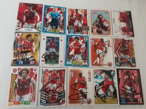 ARSENAL - JOBLOT OF 25 Hand Signed Various Football trading cards # 3 for sale on Ebay