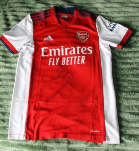 THOMAS PARTEY SIGNED ARSENAL 21/22 SHIRT COMPLETE WITH COA for sale on Ebay
