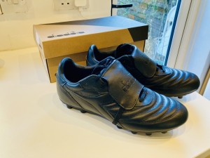 Diadora Brasil Classico UK 9.5 (Firm Ground) Blacked Out Football Boots RARE for sale on Ebay